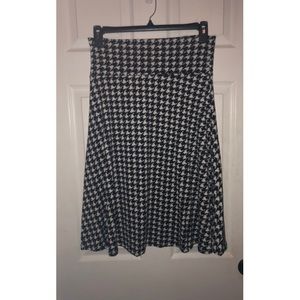 Large Houndstooth Azure LuLaRoe skirt